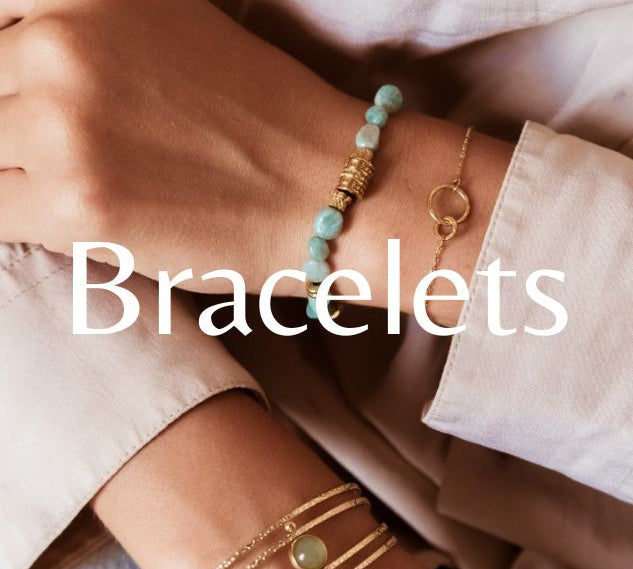 Bracelets tendance en acier chirurgical doré à l'or fin