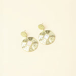 Boucles d'oreilles en acier inoxydable doré à l'or fin