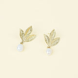 Boucles Ambroise en acier inoxydable doré à l'or fin