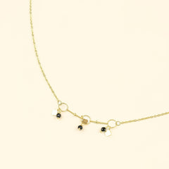 Collier Nima en acier inoxydable doré à l'or fin