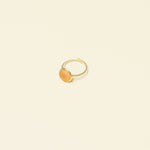 Bague Ahana en acier inoxydable doré à l'or fin