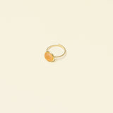 Bague Ahana en acier inoxydable doré à l'or fin