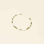 Bracelet Nessma en acier inoxydable doré à l'or fin