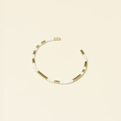 Bracelet Nessma en acier inoxydable doré à l'or fin