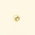 Bague Taous en acier inoxydable doré à l'or fin