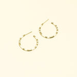 Boucles Corey en acier inoxydable doré à l'or fin