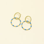 Boucles Marina en acier inoxydable doré à l'or fin