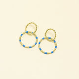 Boucles Marina en acier inoxydable doré à l'or fin