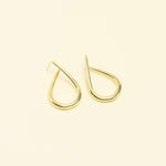 Boucles Aïda en acier inoxydable doré à l'or fin