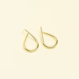 Boucles Aïda en acier inoxydable doré à l'or fin