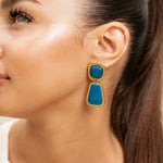 Boucles Capucine en acier inoxydable doré à l'or fin — vue 3