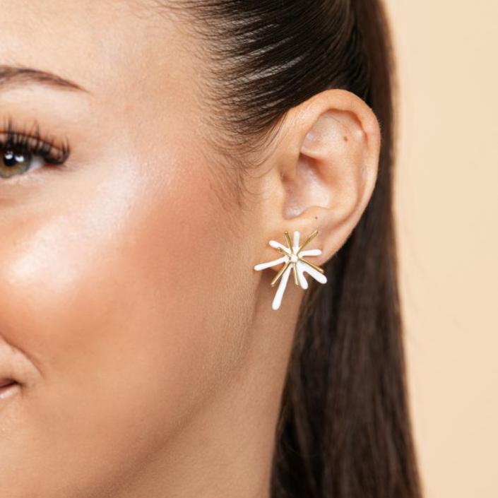 Boucles Pélagie en acier inoxydable doré à l'or fin