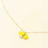 Collier Lemon en acier inoxydable doré à l'or fin