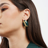 Boucles Bouthaina en acier inoxydable doré à l'or fin — vue 2
