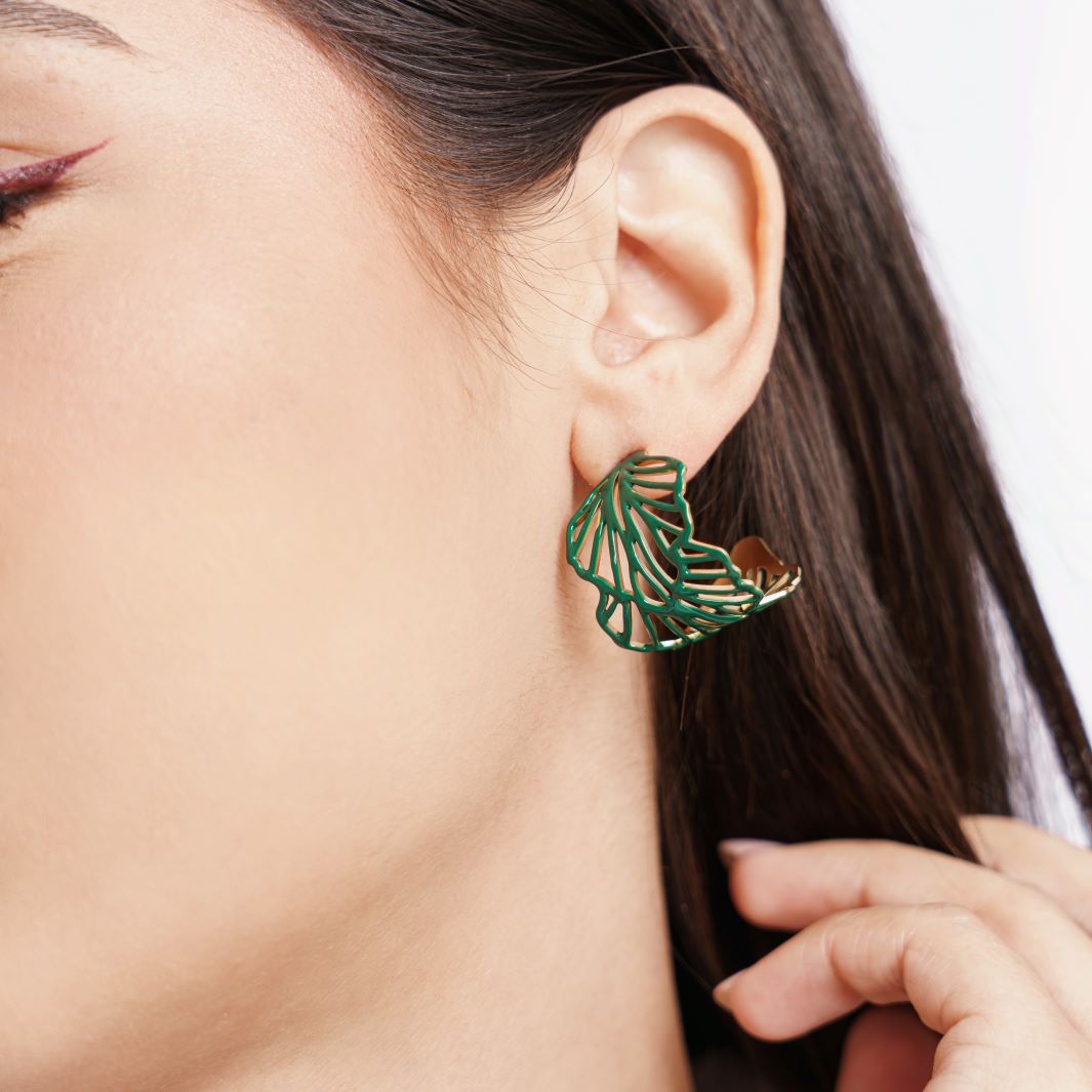 Boucles Imana en acier inoxydable doré à l'or fin