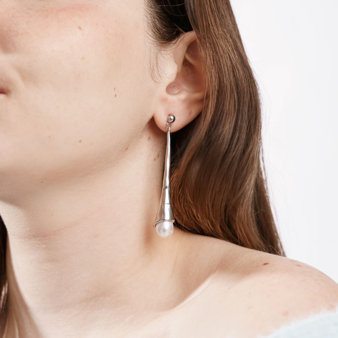 Boucles Anbar en acier inoxydable doré à l'or fin — vue 3