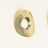 Boucles Gulnar en acier inoxydable doré à l'or fin — vue 3