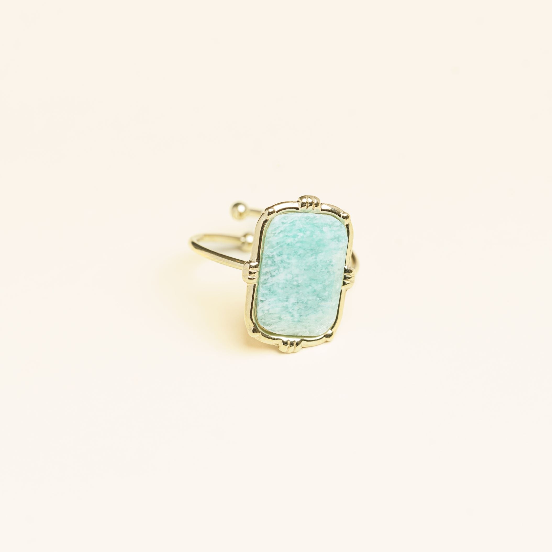 Bague Lalibela en acier inoxydable doré à l'or fin — vue 2