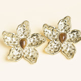 Boucles Ancolie en acier inoxydable doré à l'or fin