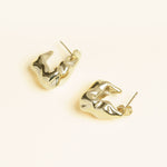 Boucles Corolle en acier inoxydable doré à l'or fin