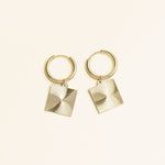 Boucles Cérina en acier inoxydable doré à l'or fin