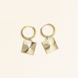 Boucles Cérina en acier inoxydable doré à l'or fin