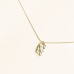 Collier Fidane en acier inoxydable doré à l'or fin — vue 2