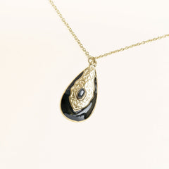 Collier Naïma en acier inoxydable doré à l'or fin