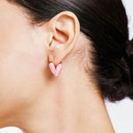 Boucles Jihama en acier inoxydable doré à l'or fin — vue 2