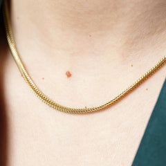Collier Hibara en acier inoxydable doré à l'or fin