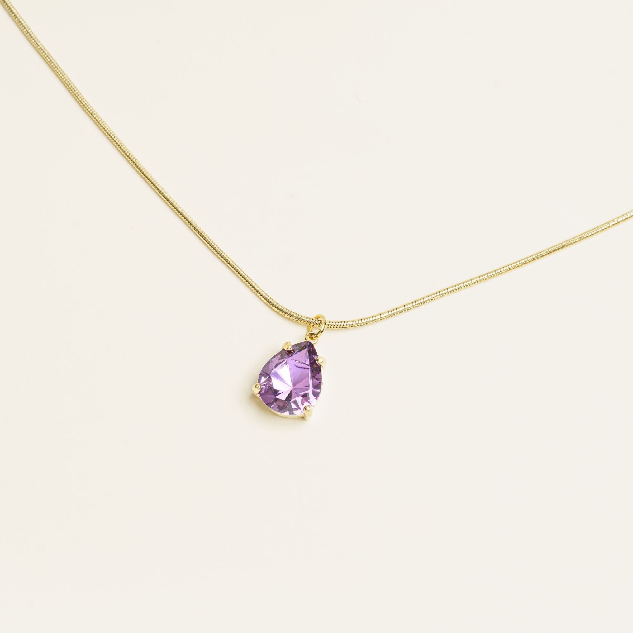 Collier Moushira en acier inoxydable doré à l'or fin — vue 4