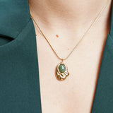 Collier Nouhaila en acier inoxydable doré à l'or fin — vue 2
