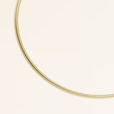 Collier Sharifaï en acier inoxydable doré à l'or fin