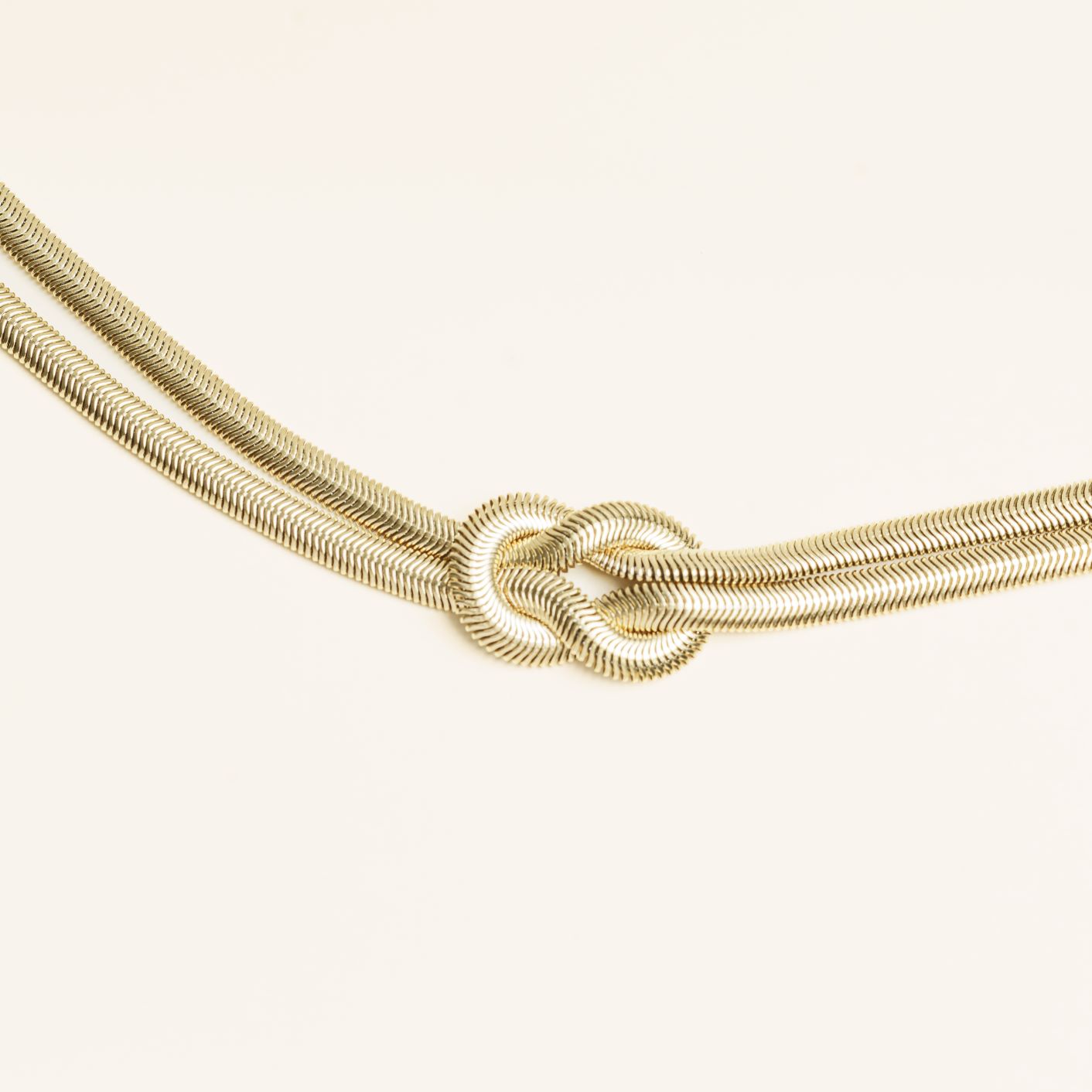 Collier Iris en acier inoxydable doré à l'or fin