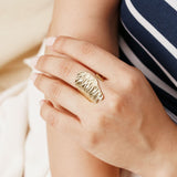 Bague Swappy en acier inoxydable doré à l'or fin — vue 2