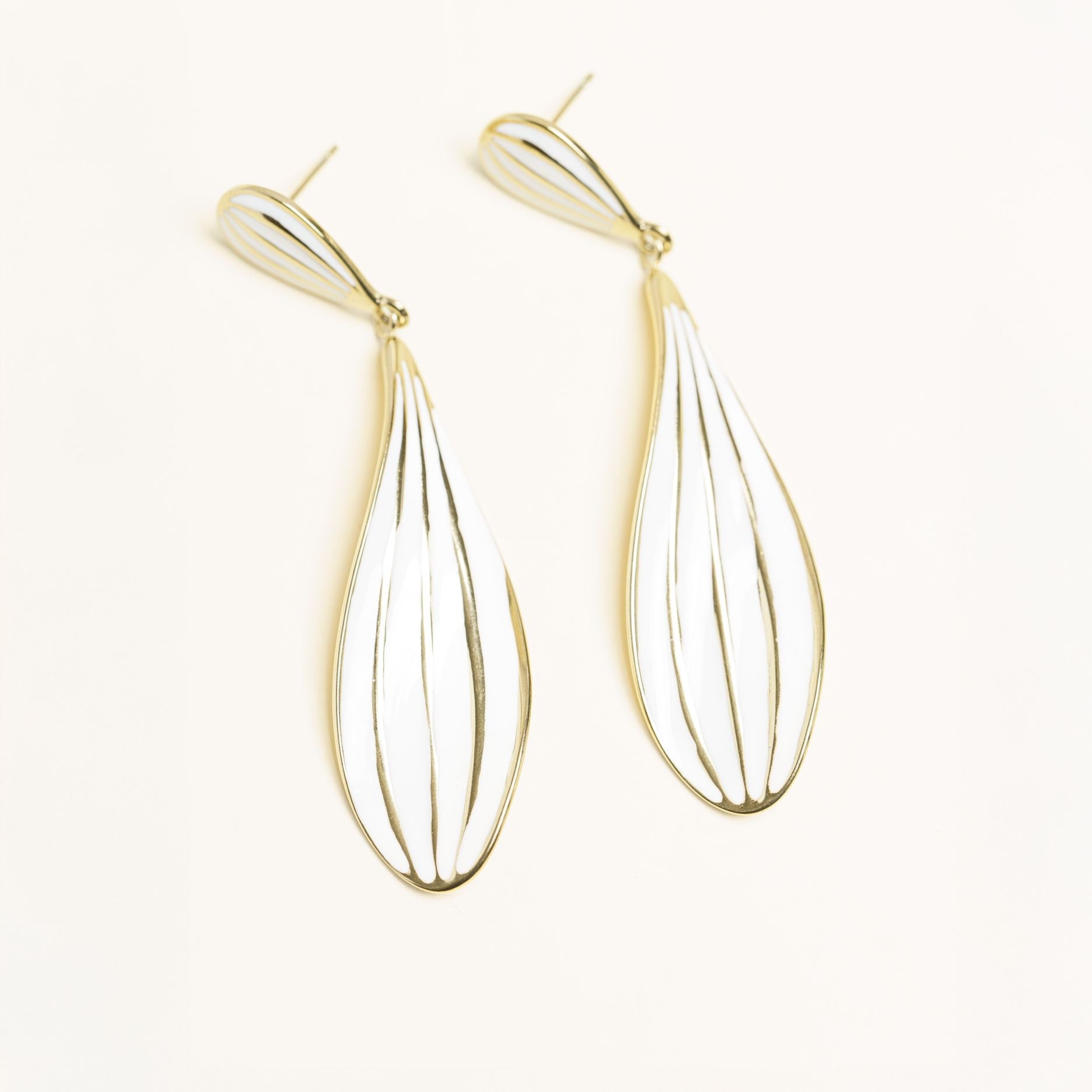 Boucles Orlani en acier inoxydable doré à l'or fin — vue 3
