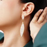 Boucles Orlani en acier inoxydable doré à l'or fin — vue 2