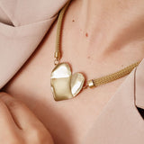 Collier Heart en acier inoxydable doré à l'or fin