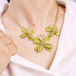 Collier Anina en acier inoxydable doré à l'or fin — vue 2