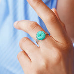Bague Karéna en acier inoxydable doré à l'or fin — vue 3