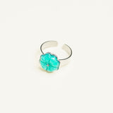 Bague Karéna en acier inoxydable doré à l'or fin