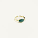 Bague Méthoni en acier inoxydable doré à l'or fin — vue 2