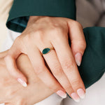 Bague Méthoni en acier inoxydable doré à l'or fin — vue 3
