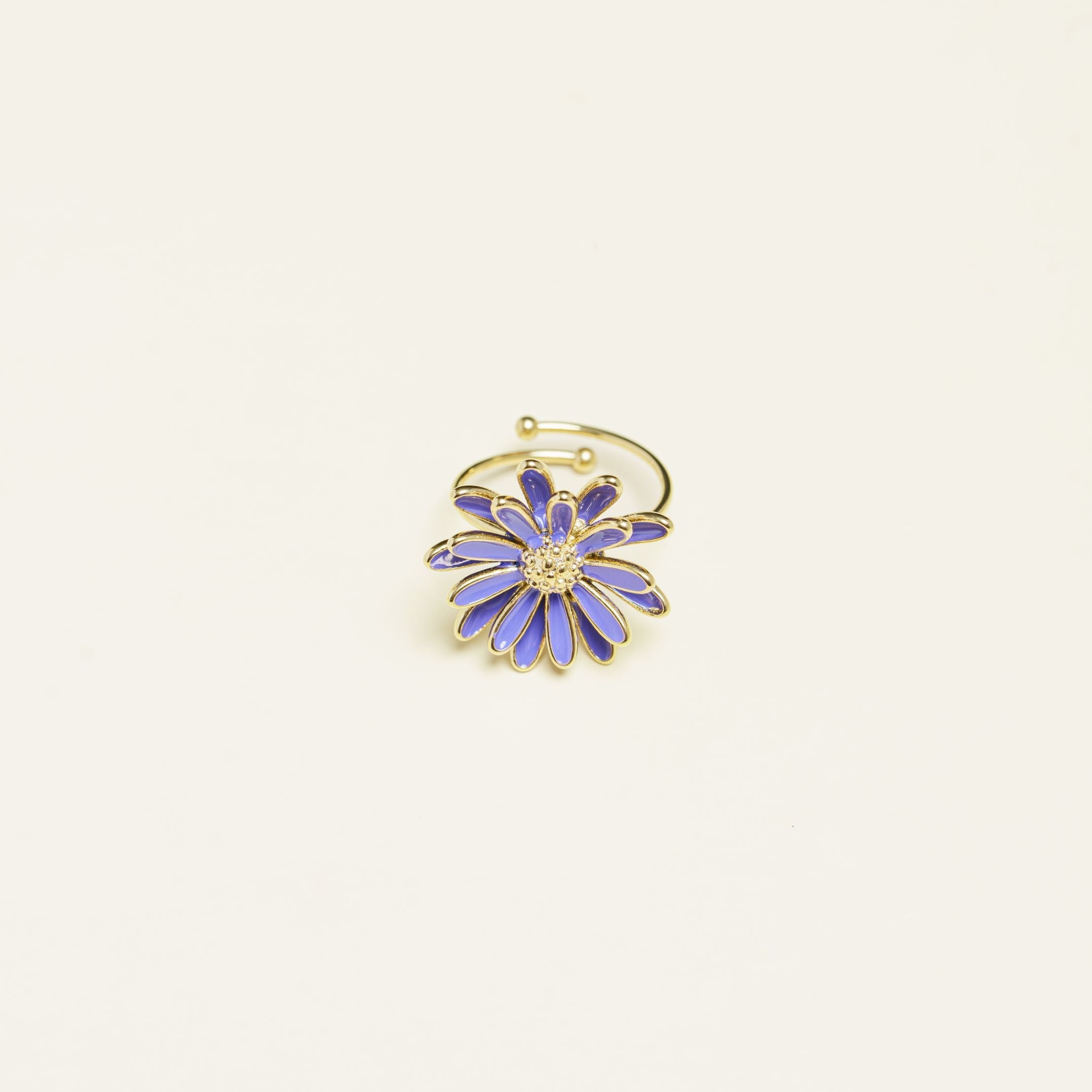 Bague Saranda en acier inoxydable doré à l'or fin — vue 2