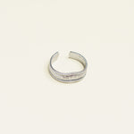 Bague Néora en acier inoxydable doré à l'or fin — vue 3
