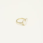 Bague Olyssa en acier inoxydable doré à l'or fin — vue 2