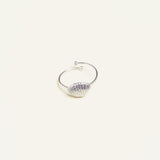 Bague Fély en acier inoxydable doré à l'or fin