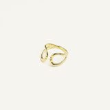 Bague Laya en acier inoxydable doré à l'or fin
