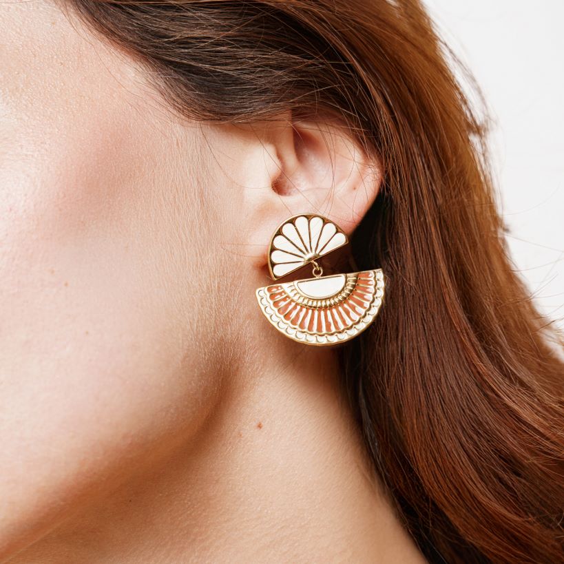 Boucles Lumaya en acier inoxydable doré à l'or fin