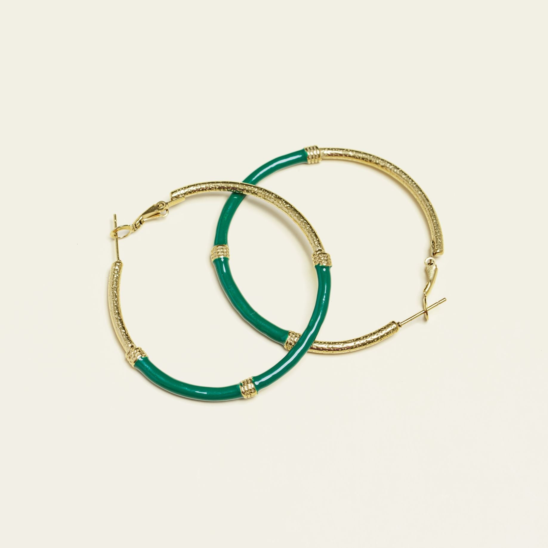 Boucles Délya en acier inoxydable doré à l'or fin